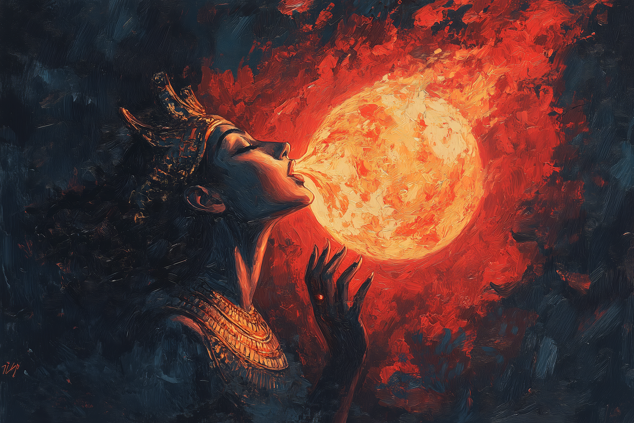 eqyptian goddess, mythology, egyptian mythology, paganism, pagan, goddess, woman, fantasy, sky goddess, pagan goddess, ancient, nut, egyptian, ai generated